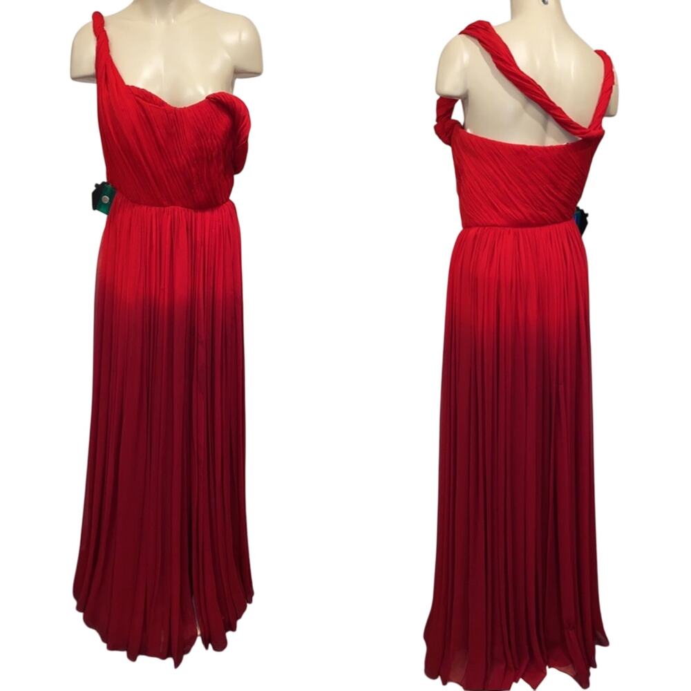 Oscar De La Renta Scarlet Long Dress - Picture 2 of 16